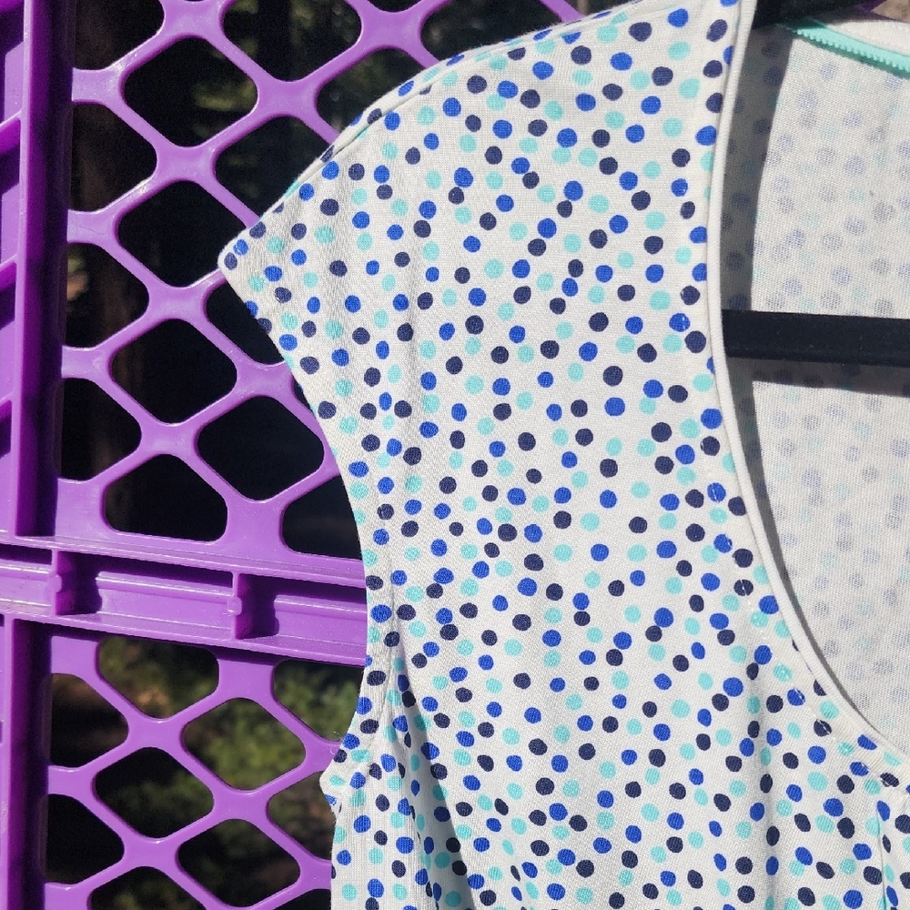 Boden Blue and Black Midi Dress 100% Cotton - Picture 4 of 10